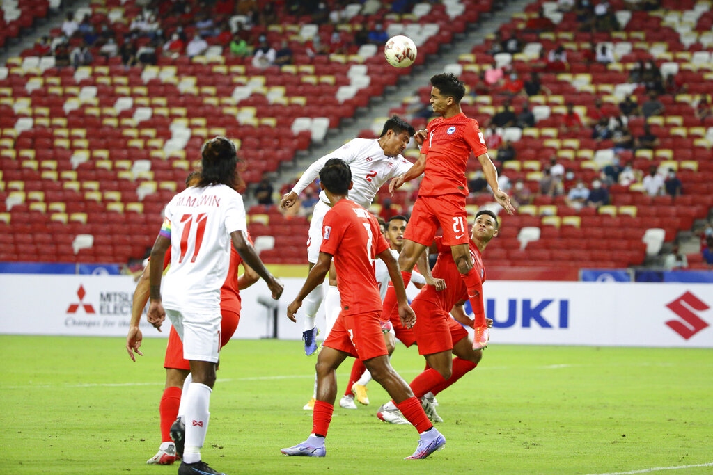 Thắng dễ Myanmar, Singapore tạm xếp trên Thái Lan ở AFF Cup 2020